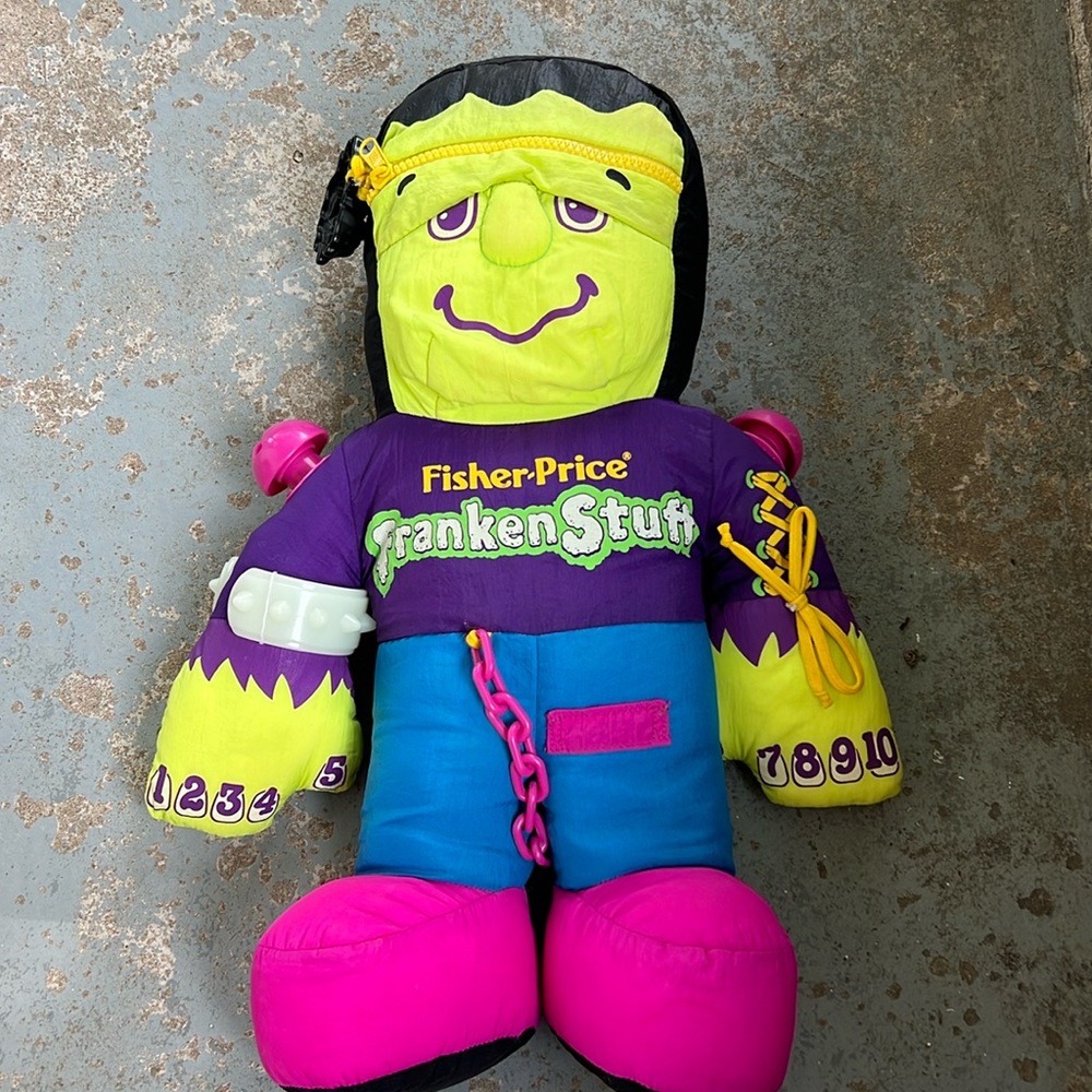 Vintage 1991 fisher price Frankenstein Frankenstuff tactile doll